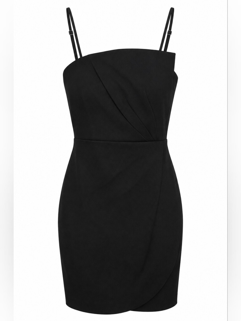 Lulus Little Black Dress Asymmetric with Spaghetti Straps NWT